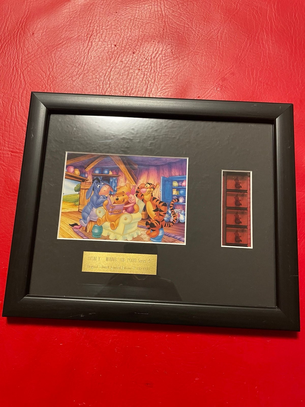 Walt Disney Winnie the Pooh limited edition framed original film cell