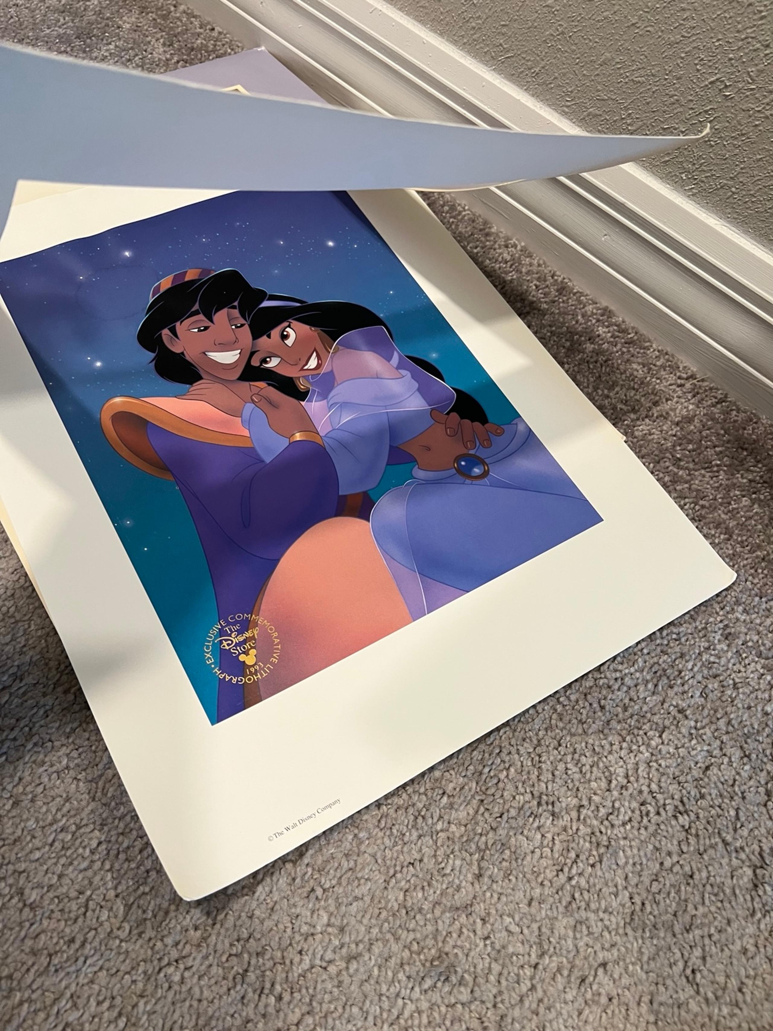 Walt Disney's "Aladdin" Exclusive Commemorative Lithograph, 1993 Aladdin Jasmine