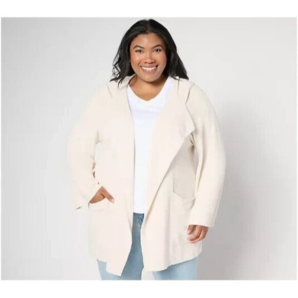 Barefoot Dreams CozyChic Lite Open Front Cardigan Sand Dune,X-Large A656307