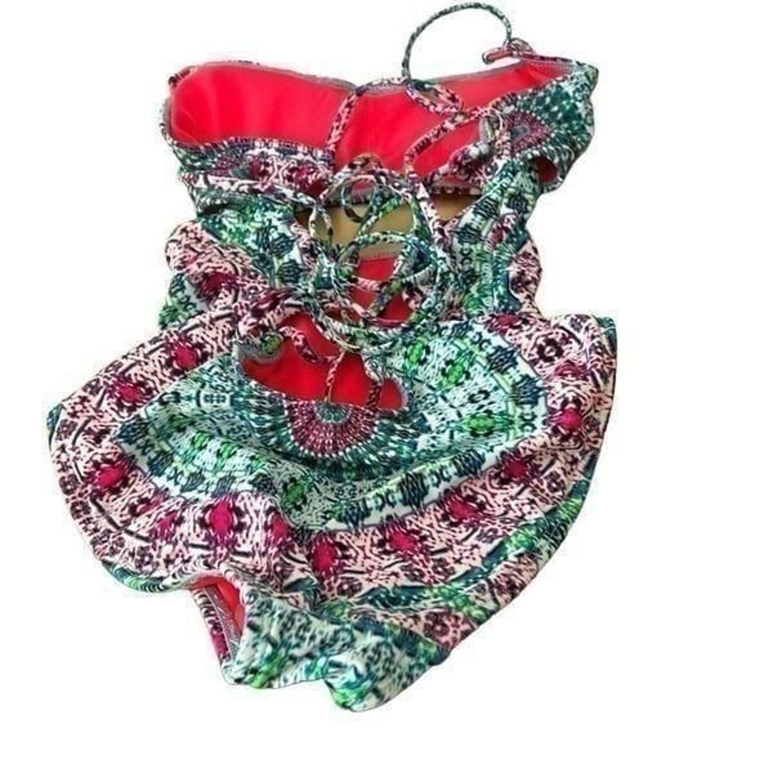 Hobie One piece bathing suit tie dye Sz.M