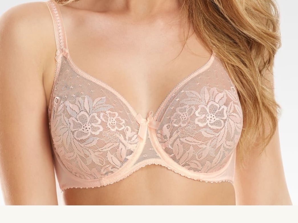 Prima Donna Unlined Seamless Lace Bra 34F 34G Full Coverage 154