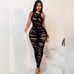 Black Fishnet Bodystocking Lingerie