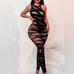 Black Fishnet Bodystocking Lingerie