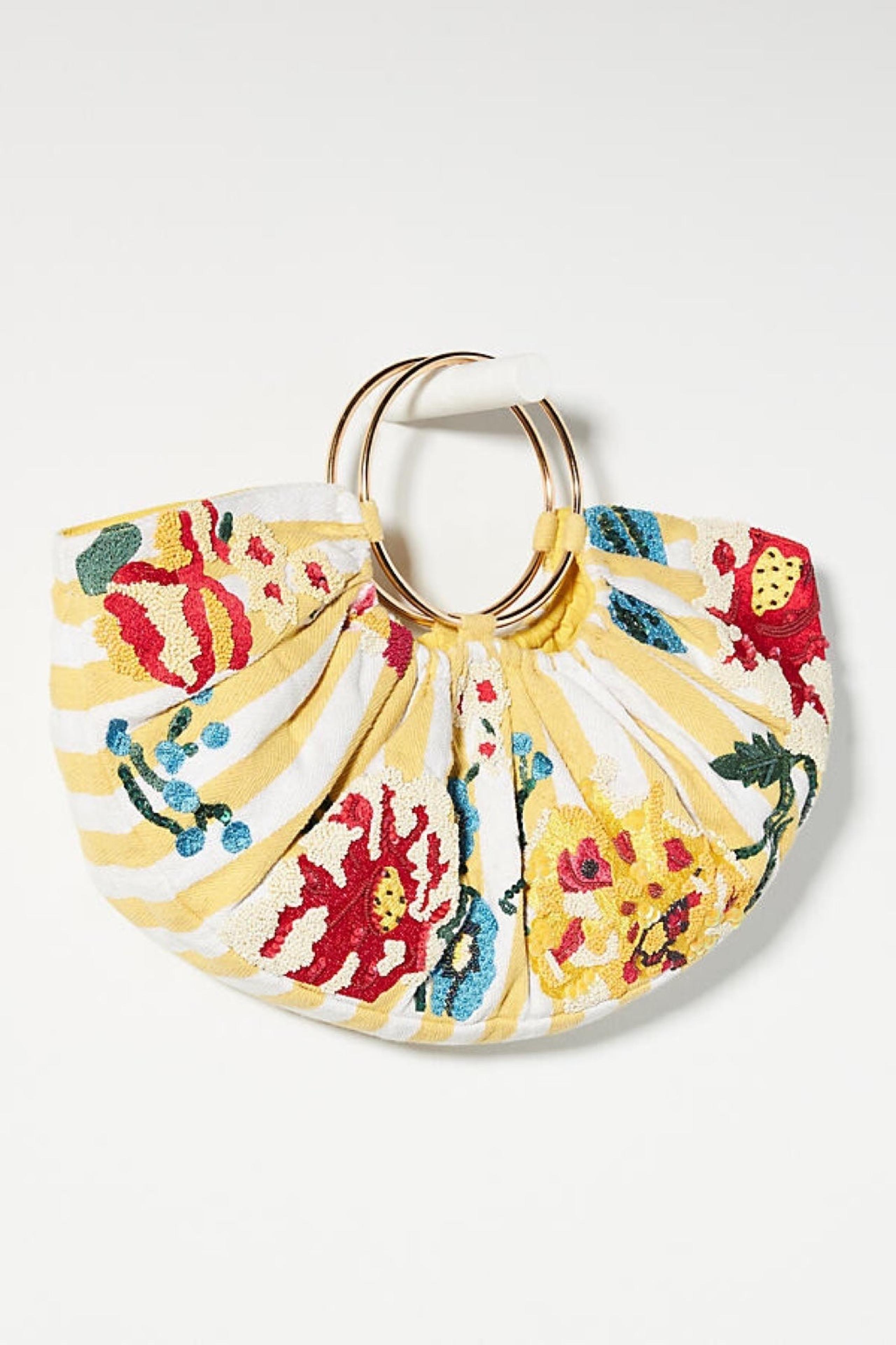 Half-Moon Beaded Satchel