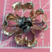 Designer Signed Oscar de la Renta Vintage Two Toned Ribbon Flower Brooch