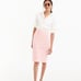 J Crew Gingham Seersucker Pencil Skirt