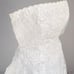 Lady Eleanor David’s Bridal Gown White Strapless Chapel Wedding Dress Size 12