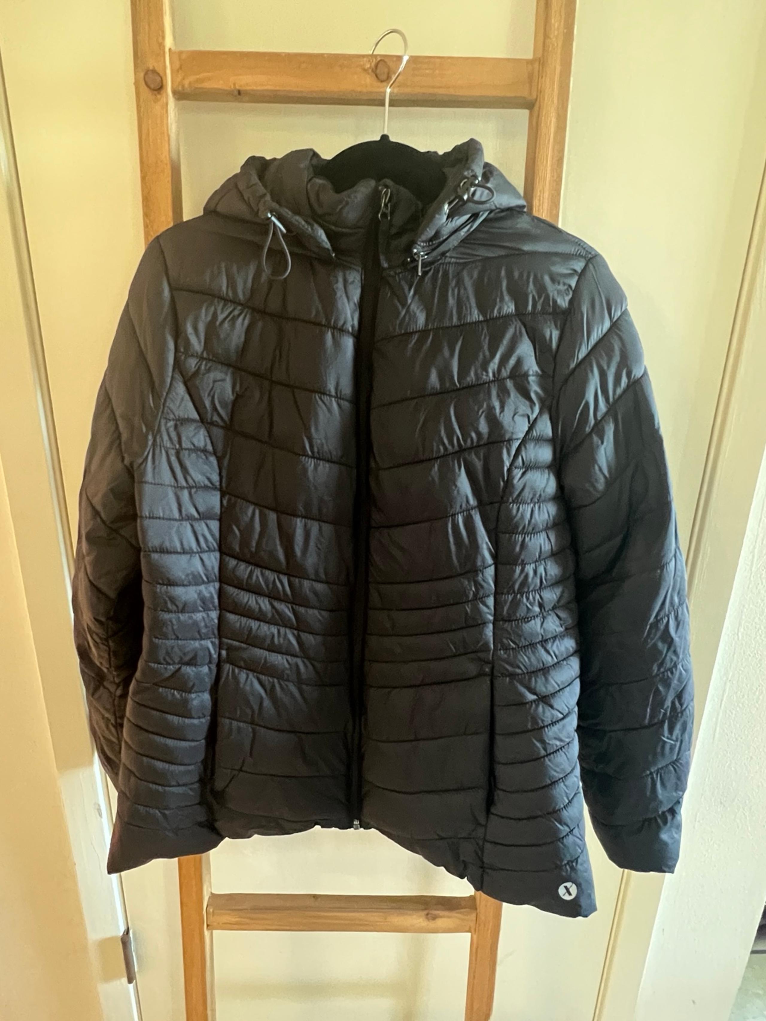 Xersion Women's Black Quilted Puffer Coat Jacket Size L