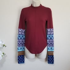 Free People Gorgeous Thermal Cuff in Garnet