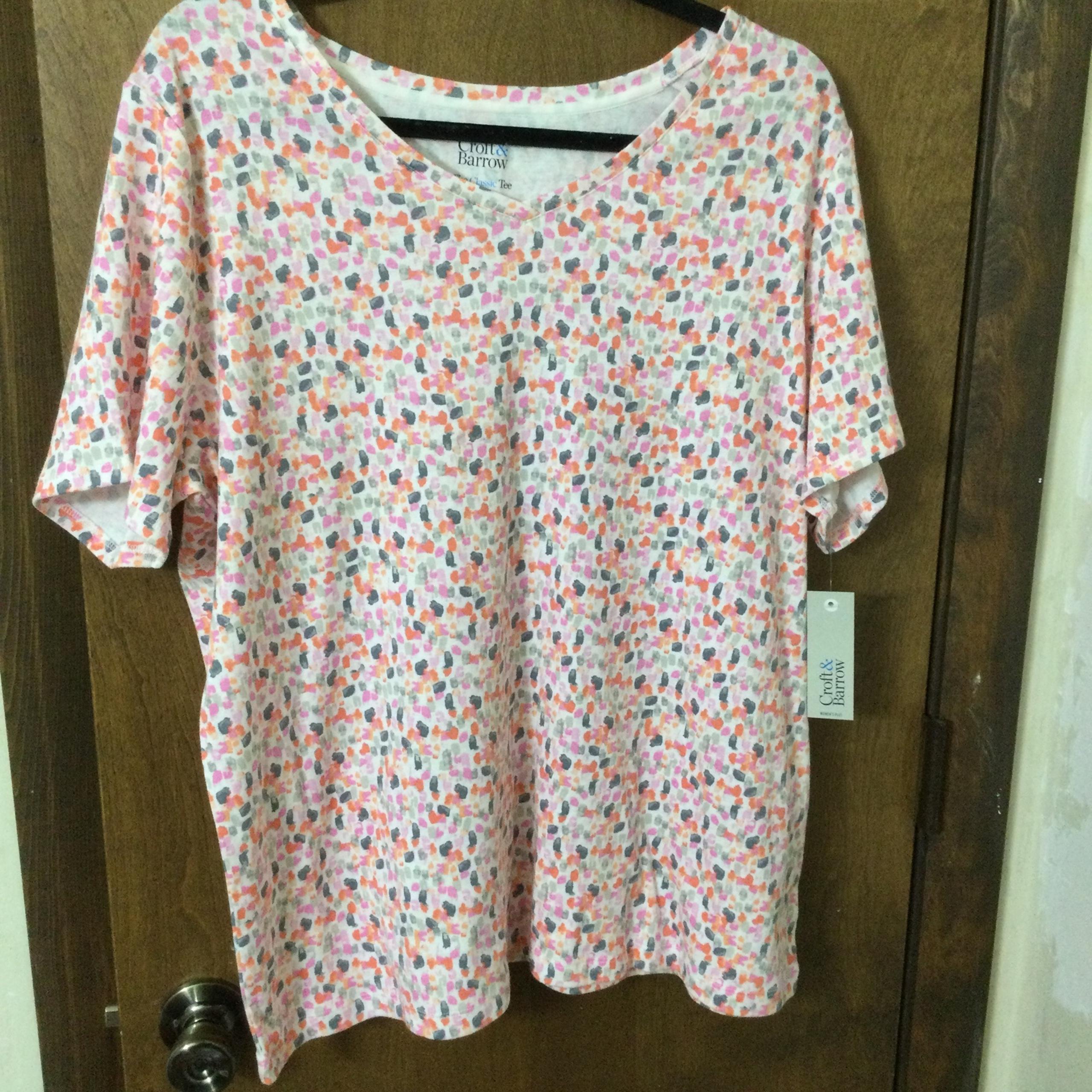 Croft & Barrow 1X Soft Classic T-Shirt 
NEW WITH TAG