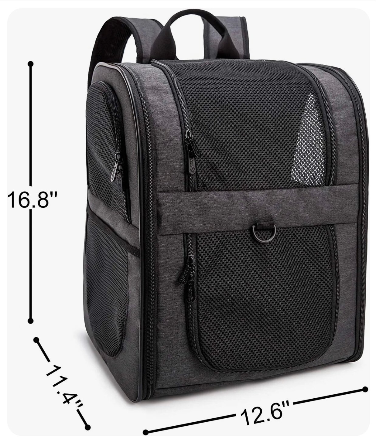 Apollo Walker Pet Carrier Backpack for Cats•Small Dogs Black NWT