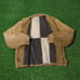 VINTAGE 70s 80s CORDUROY JACKET QUILTED CHECKERED SHERPA LINED SIZE L / XL