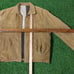 VINTAGE 70s 80s CORDUROY JACKET QUILTED CHECKERED SHERPA LINED SIZE L / XL