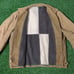 VINTAGE 70s 80s CORDUROY JACKET QUILTED CHECKERED SHERPA LINED SIZE L / XL