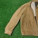 VINTAGE 70s 80s CORDUROY JACKET QUILTED CHECKERED SHERPA LINED SIZE L / XL