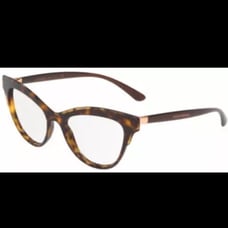 DOLCE GABBANA 3313/502 Tortoise Brown Butterfly Frame Eyeglasses 50-17-140 Italy
