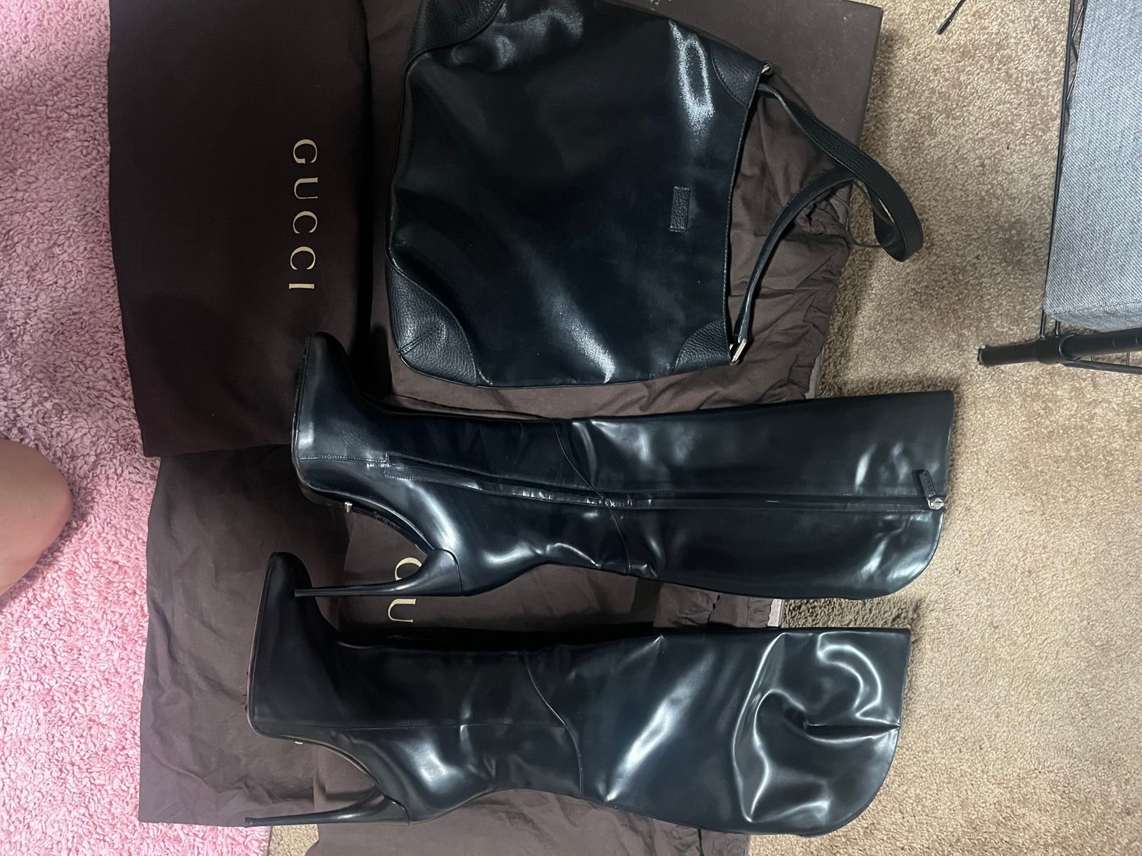 Gucci Boots and Purse