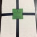 Kate Spade White Bow Embossed Table Cloth and 8 Matching Cloth Dinner Napkins