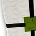Kate Spade White Bow Embossed Table Cloth and 8 Matching Cloth Dinner Napkins