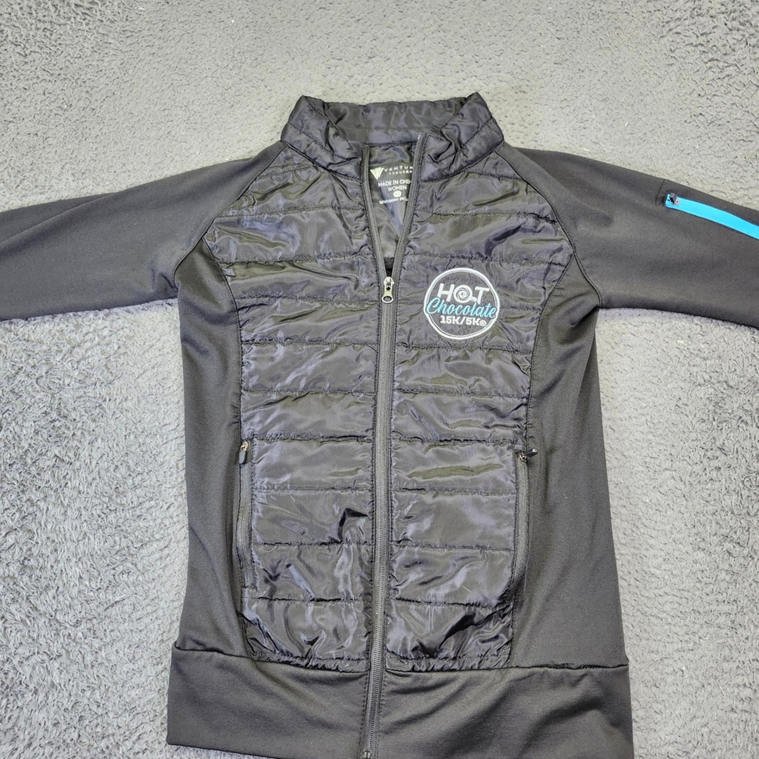 Ventured Hot Chocolate 15k/5k Full Zip Running Jacket Thumb Holes