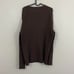brown ribbed y2k cotton wool blend knit sweater