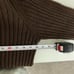 brown ribbed y2k cotton wool blend knit sweater