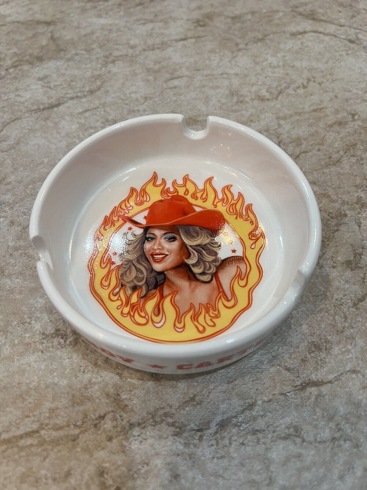 Act ii Cowboy Carter Beyoncé Hold’Em Ashtray Ceramic Jay Z Rare Beyonce