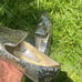 Jimmy Choo Gold Sequin Loafers - Size 9