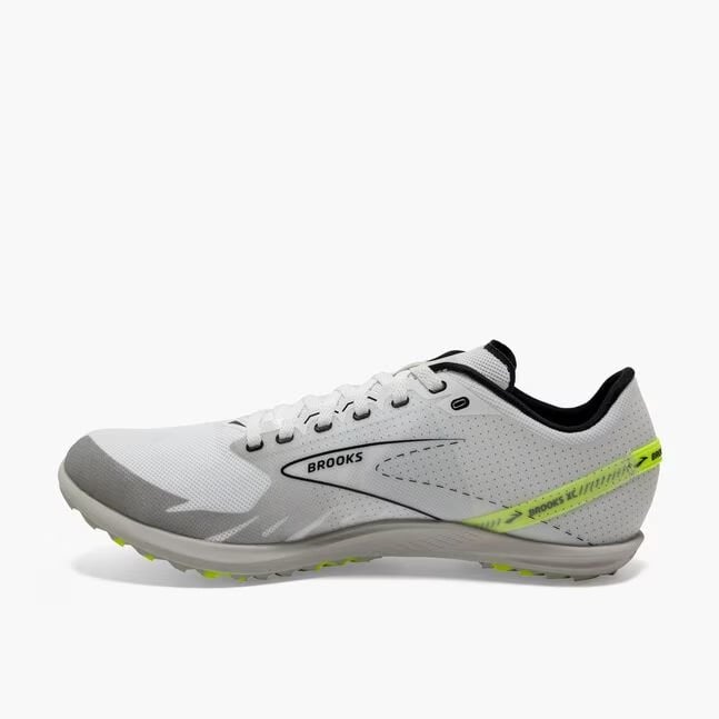 Brooks Draft XC Spikeless Unisex running shoes, White/Black/Nightlife
