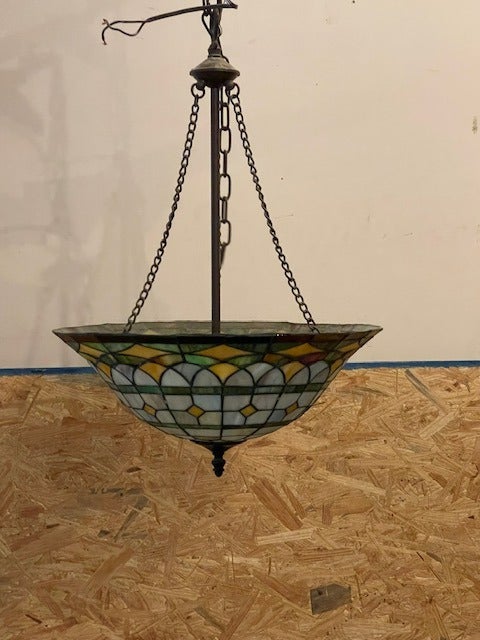 Tiffany Inspired Stained Glass Ceiling Light Fixture