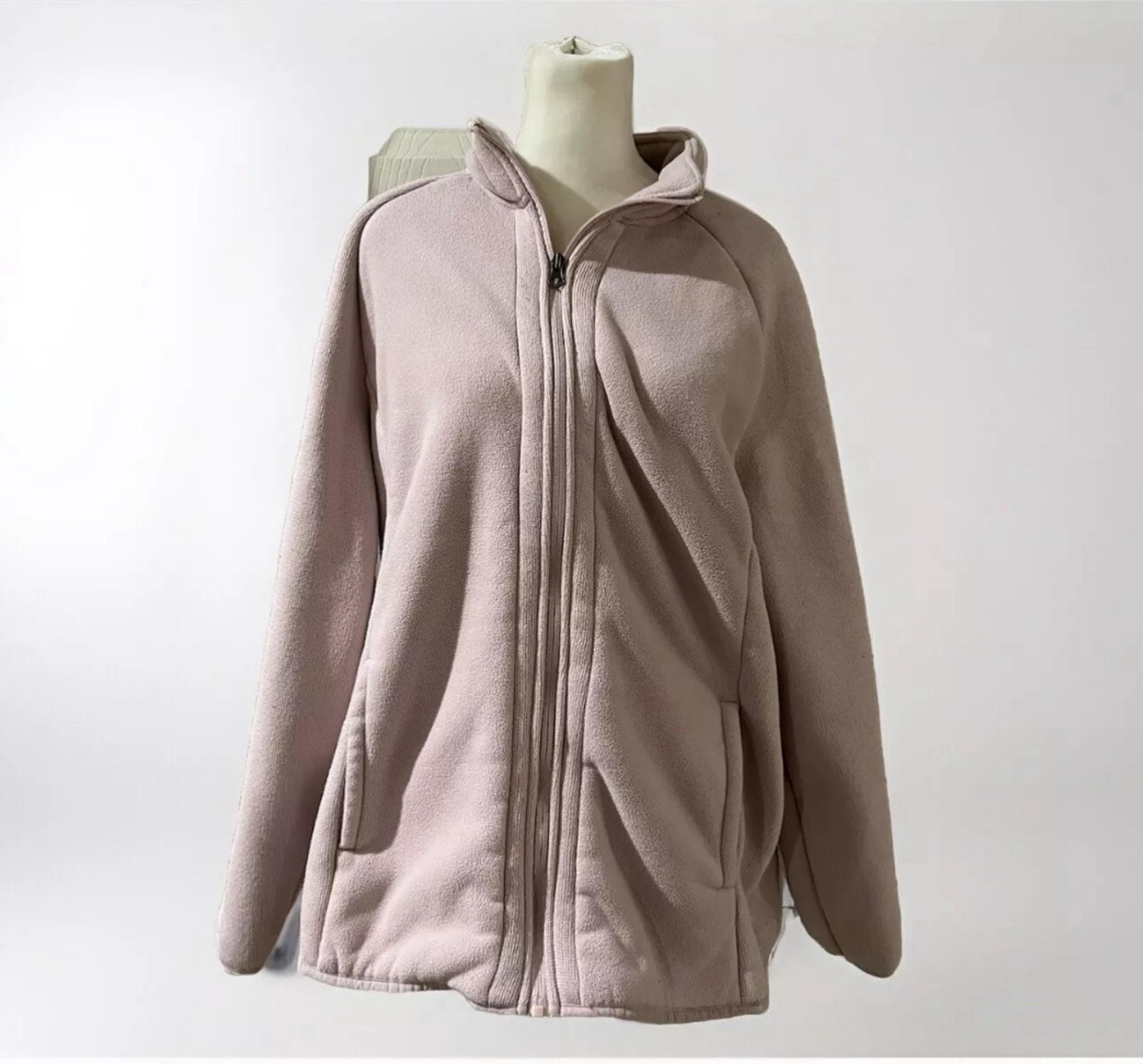 Time And Tru Fleece Jacket Womens XL new with tag pale blush