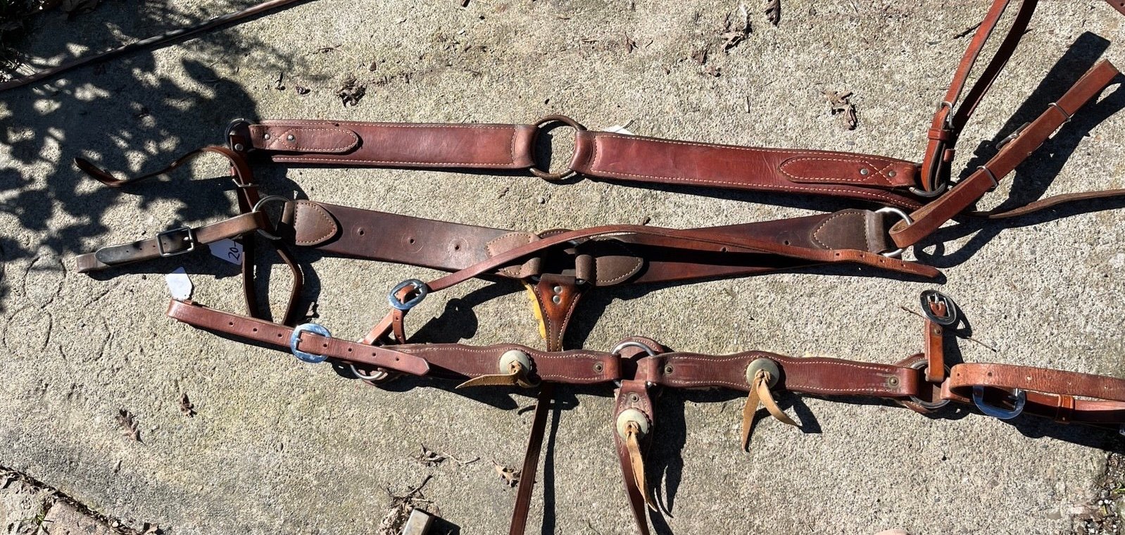 Three nice leather breastcollars