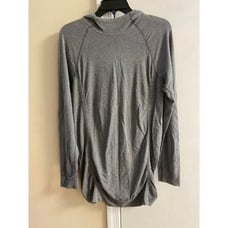 Fabletics kathie seamless long sleeve pullover grey hoodie, Sz large