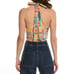 STAUD Kai Top in Patchwork Plaid