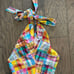 STAUD Kai Top in Patchwork Plaid