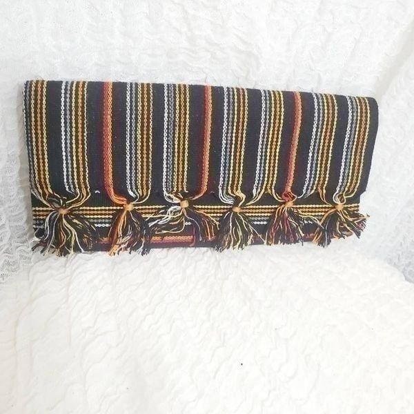 Fabindia VTG Boho Fringed Clutch