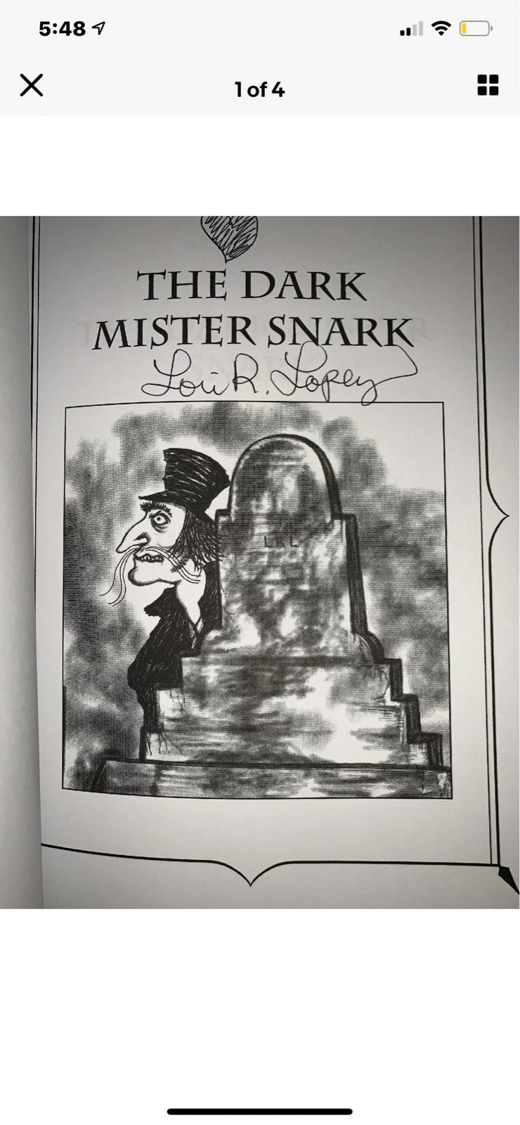 DARK MISTER SNARK SIGNED LORI R LOPEZ