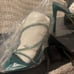 GIUSEPPE ZANOTTI Embellished High Heel Slide Sandals - Green 38