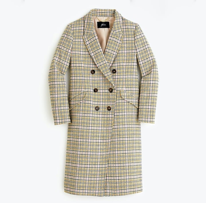 J.CREW LONG DOUBLE-BREASTED TOPCOAT
