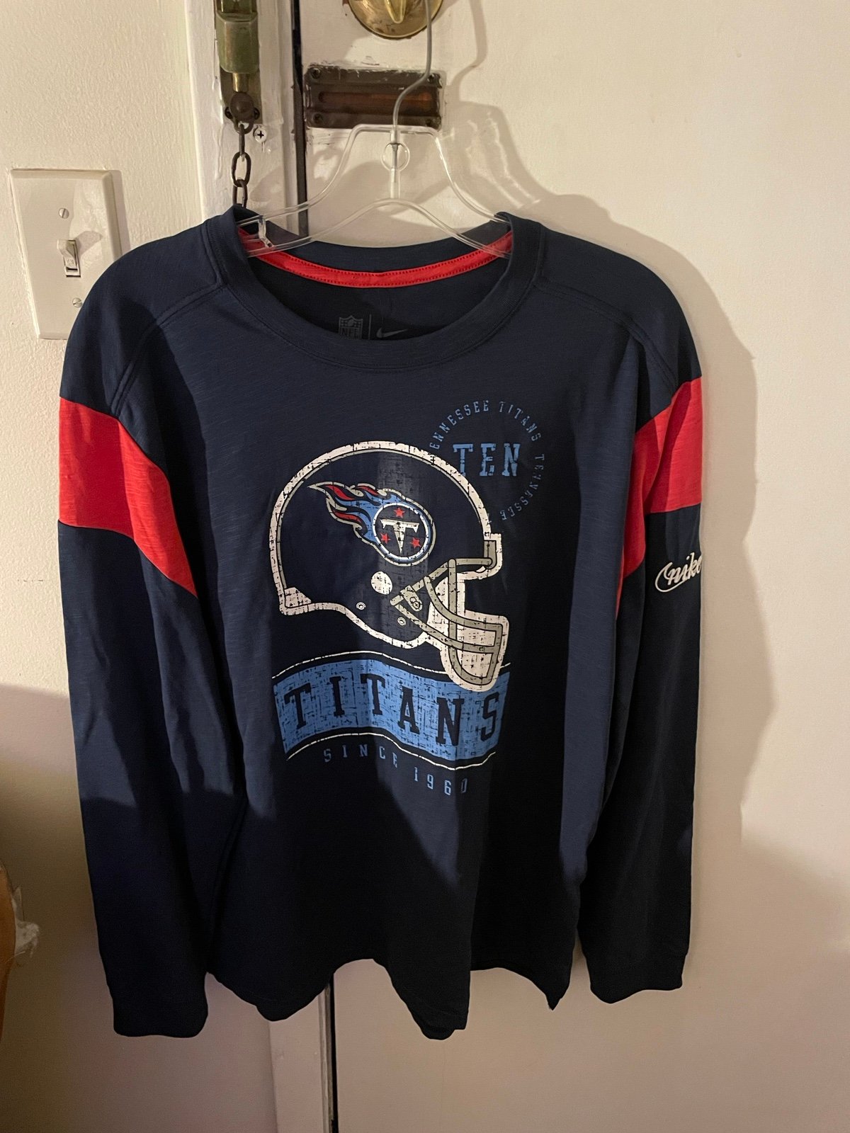 Tennessee Titans Nike Men’s NFL legacy LS tee XL