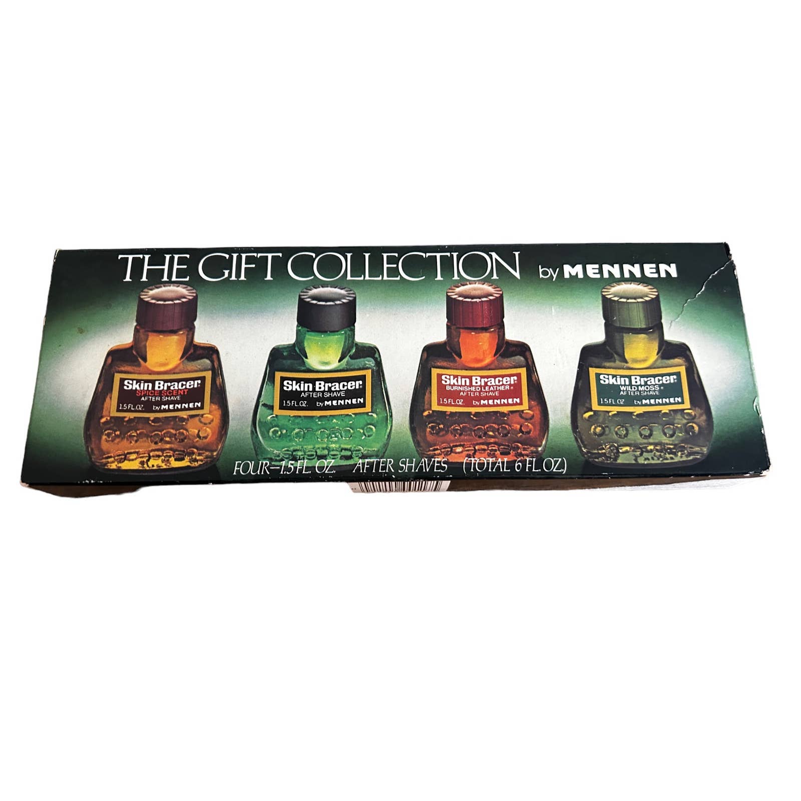 Mennen Skin Bracer After Shave Gift Collection 4 Bottles 1.5 Oz