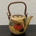 Vintage OTAGIRI Japan Hand Crafted Tea Set Teapot With 4 Cups Peach Pattern