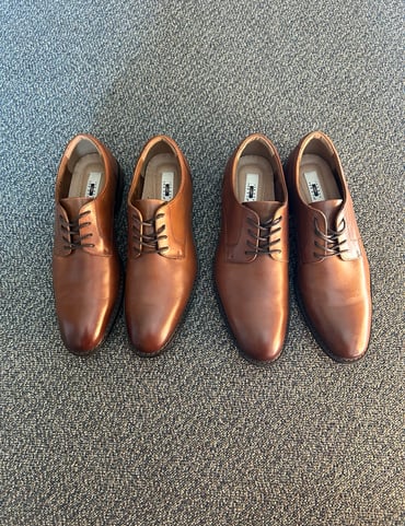 Joseph Abboud brown leather shoes