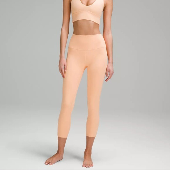 LULULEMON-NWT Align High Rise Crop 23 in Tan Neutral Leggings Size 12