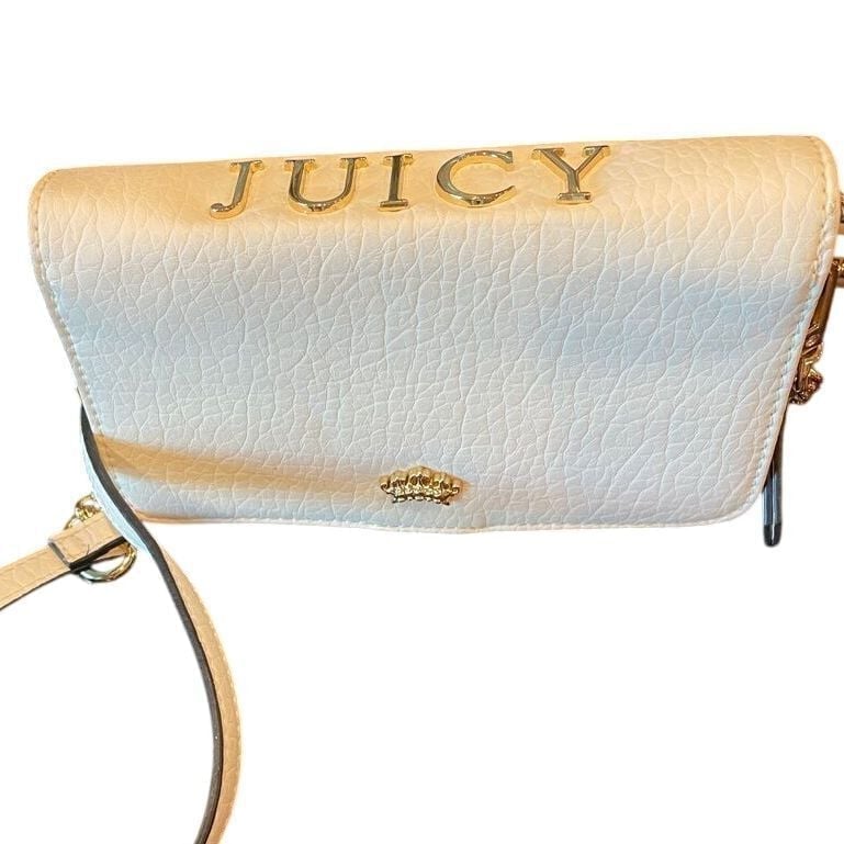 JUICY COUTURE Wallet On A Chain Crossbody Bag White