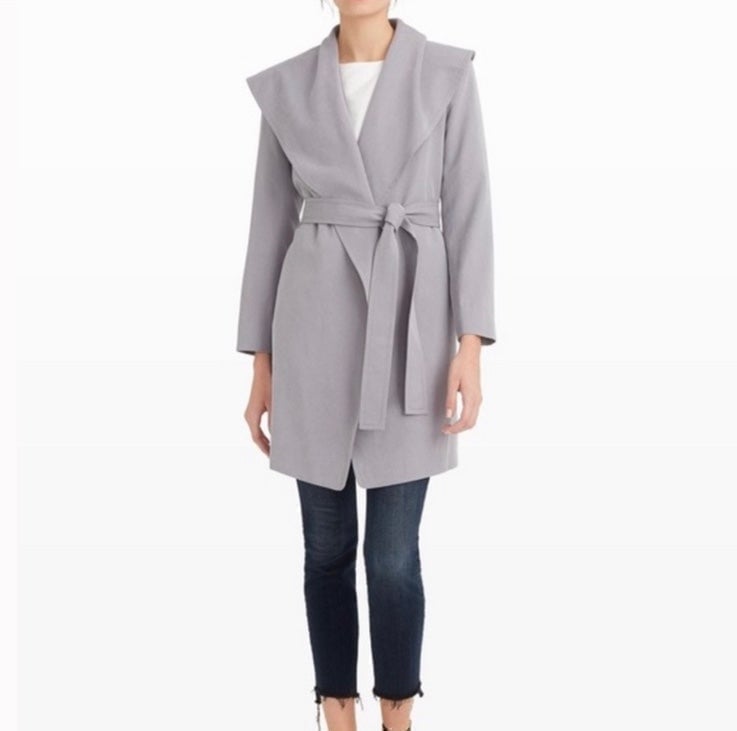 Club Monaco Hanne Wide Collar Trench Coat