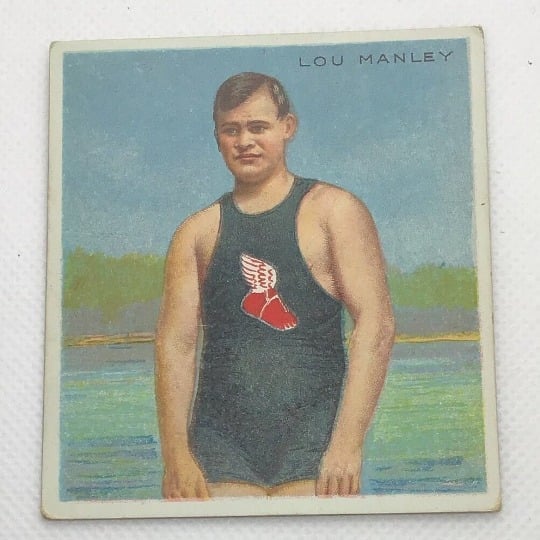 1910 Original PSA Ready Lou Manley Mecca Champion T218 Cigarette Trading Card