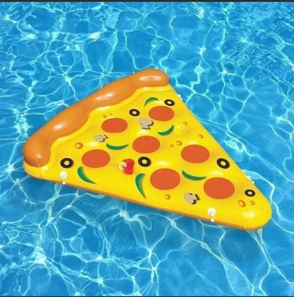 Inflatable Yellow and Orange Pizza