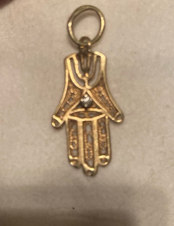 Antique hasma hand charm