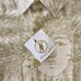 NWT Manaola Kinolau Men's long sleeve linen Shirt size medium beige